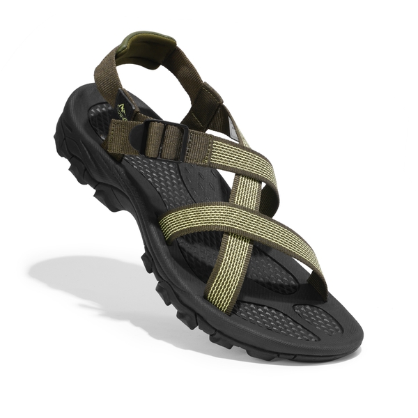Men's Open Toe Athletic Sport Sandals - ARMY GREEN - 5